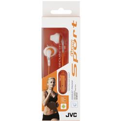 JVC Auricolari in-ear JVC Sport HA-ENR15 con aggancio cavo e microfono bianco